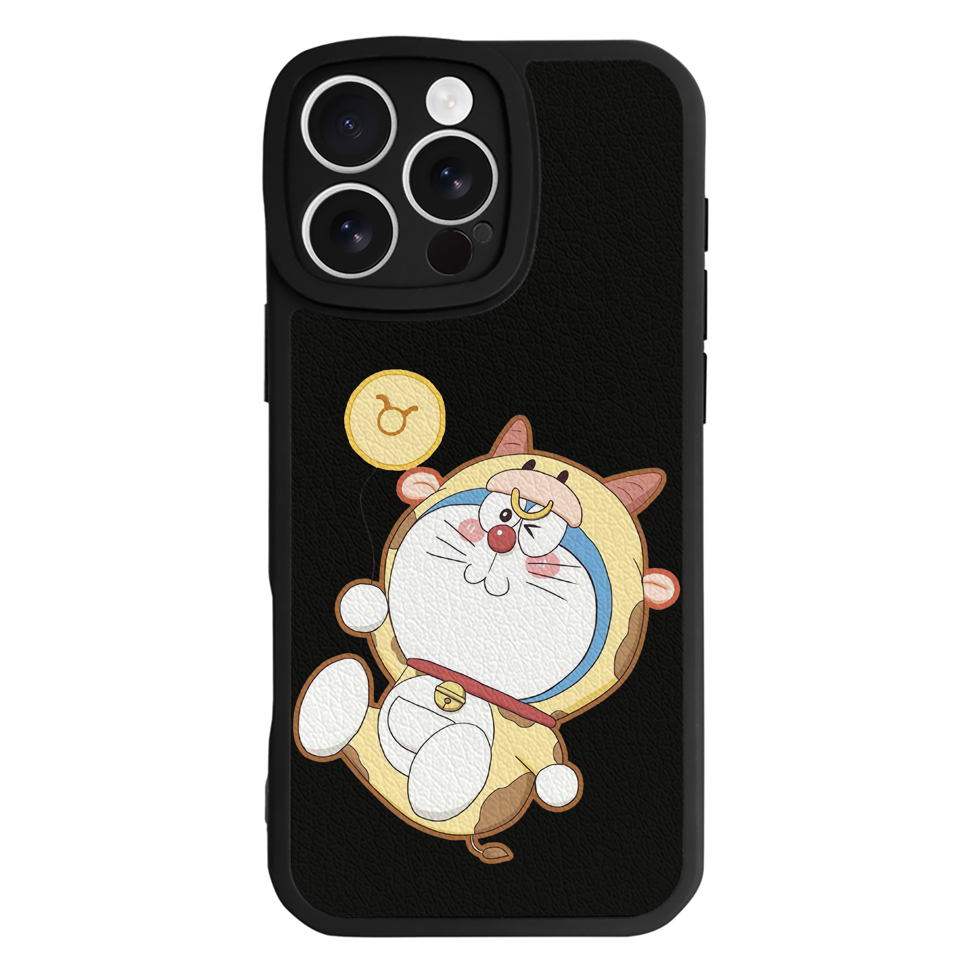 （画像用） ドラえもん Doraemon 【iPhone 16シリーズ対応】シリコンスマホケース（レザー調） 材質：シリコン